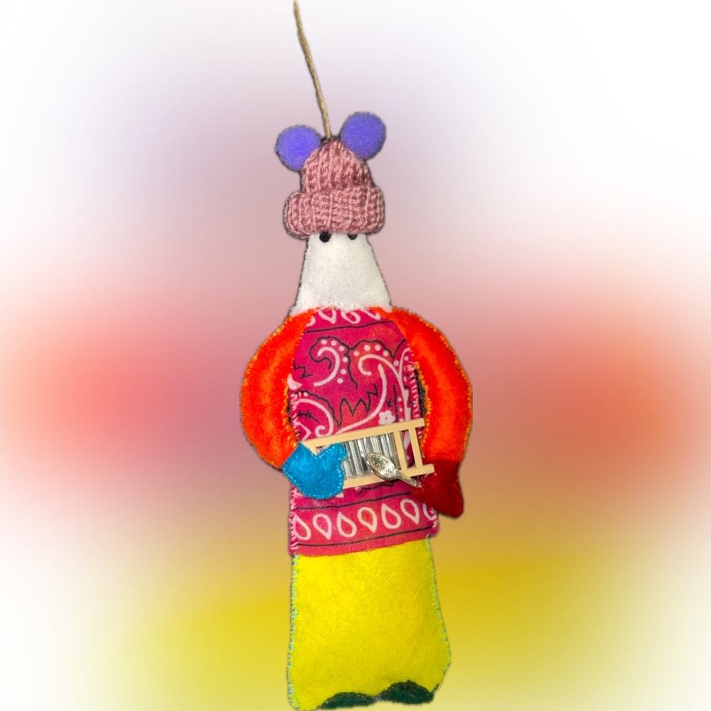 Mummer Ornament Hand Sewn